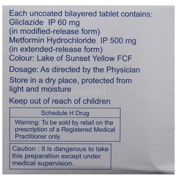 glycinorm m od 60mg tablet 10's